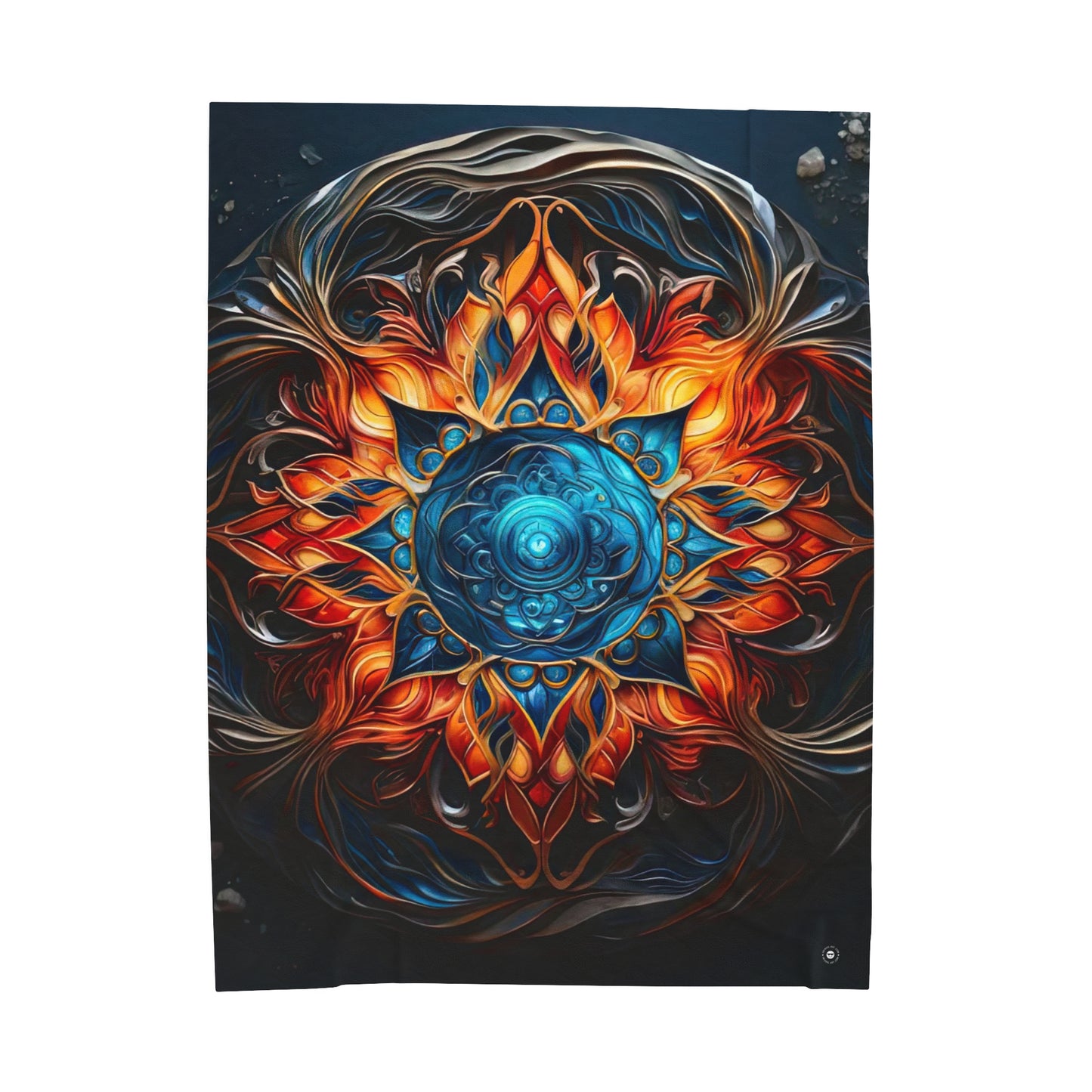 Fire and Ice - Artsy Throw Blanket