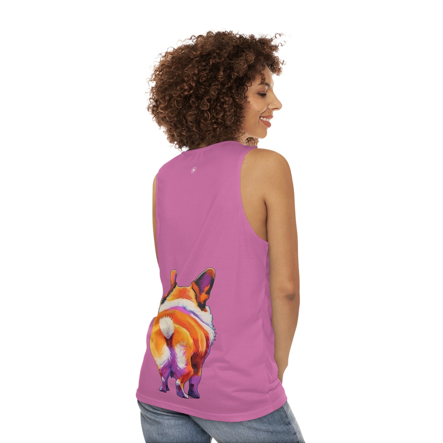 Corgi Butt in Pink - Tank Top