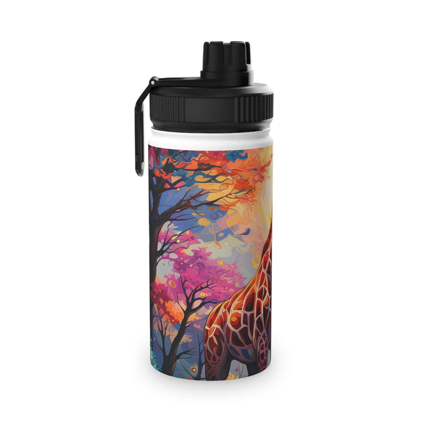 Giraffe Sunrise - Water Bottle