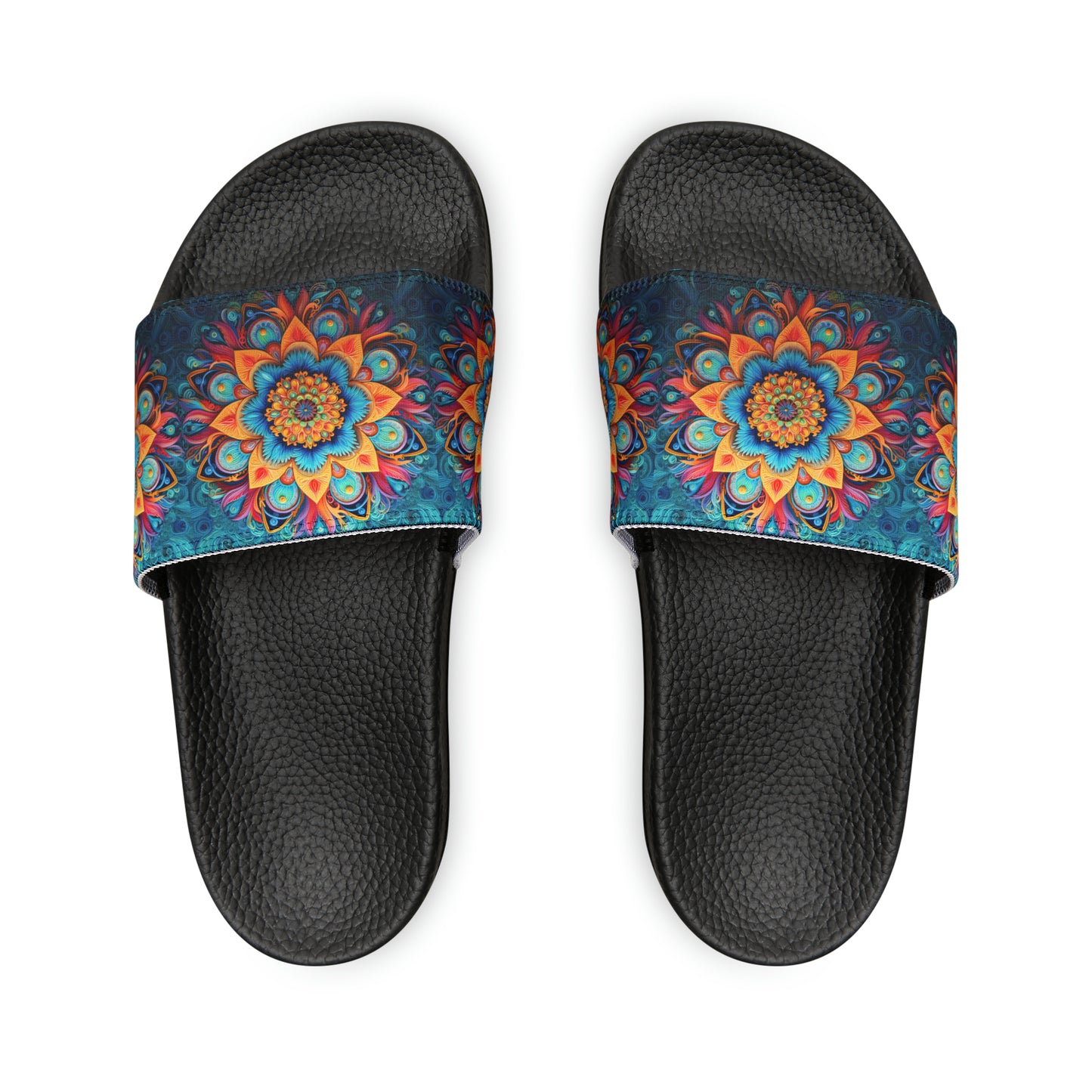 Floral Mandala - Men's Slides