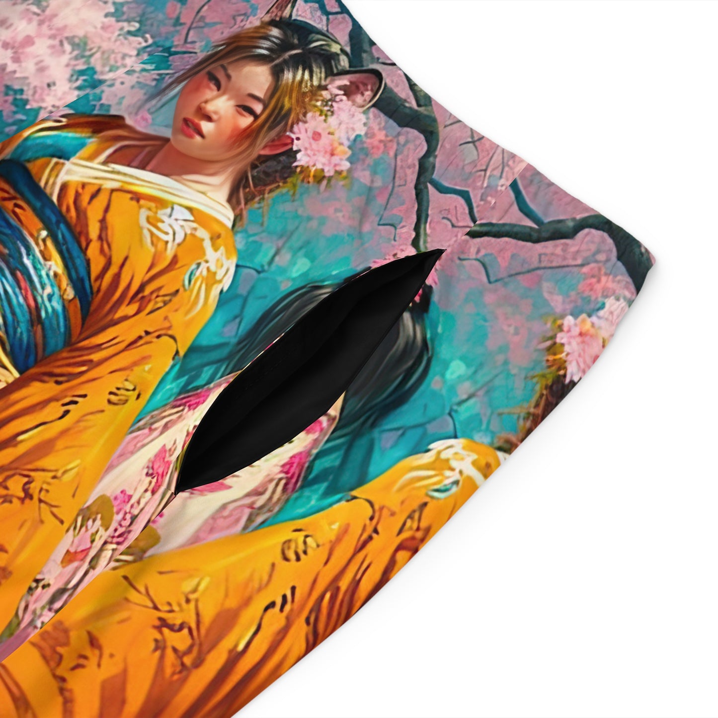 Geisha in Orange - Artistic Board Shorts