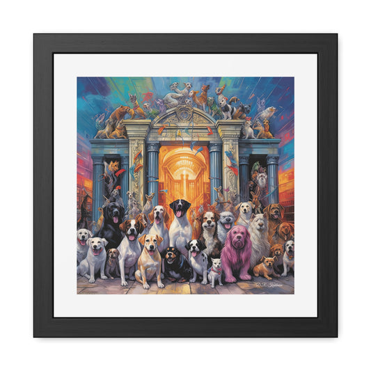 Welcome to the Pearly Gates - Framed Fine Art Print