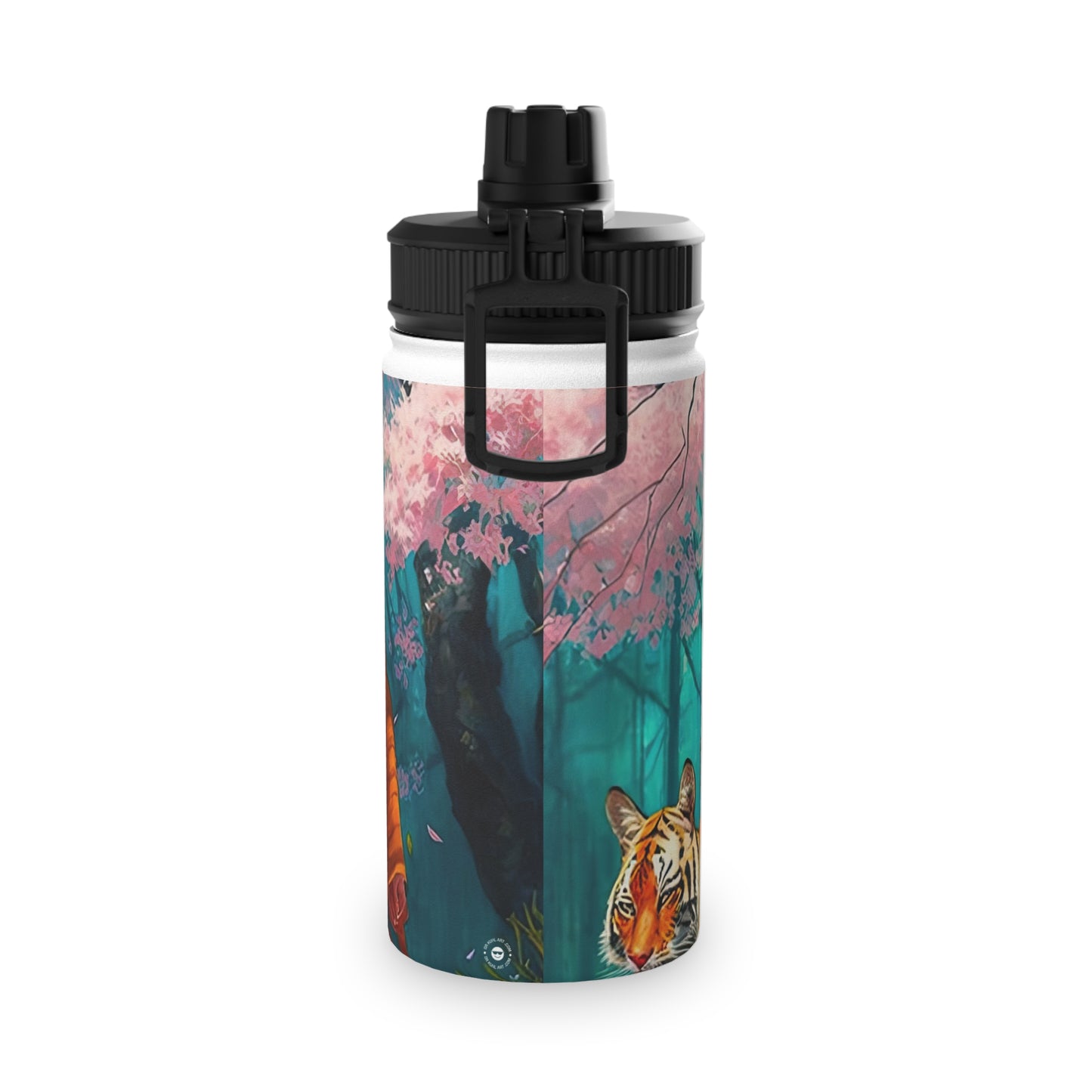 Cherry Blossom Tiger Geishas - Water Bottle