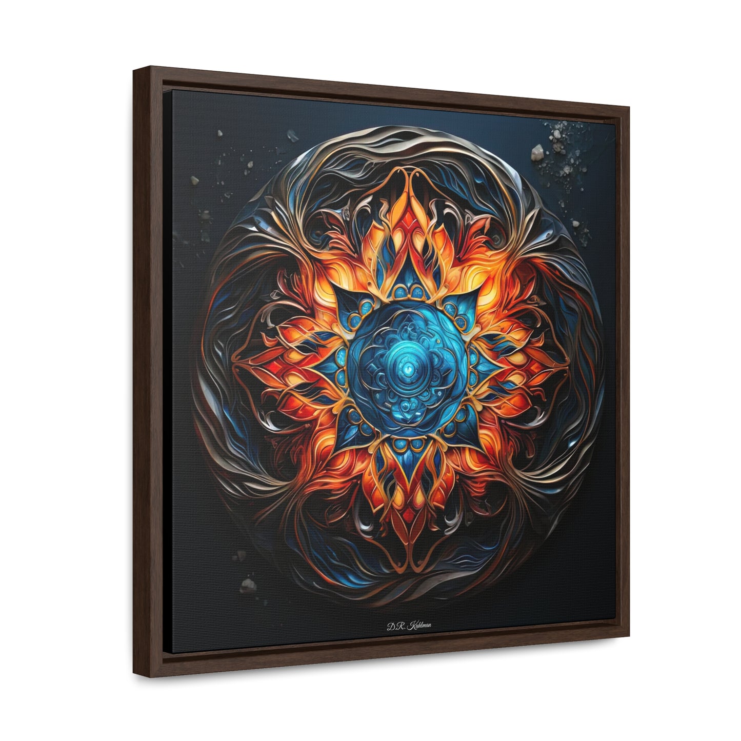 Fire and Ice on Canvas