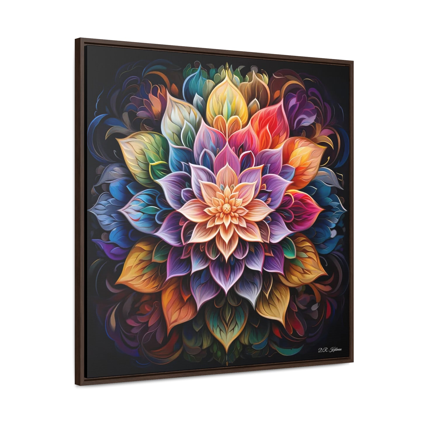 Lotus Mandala on Canvas