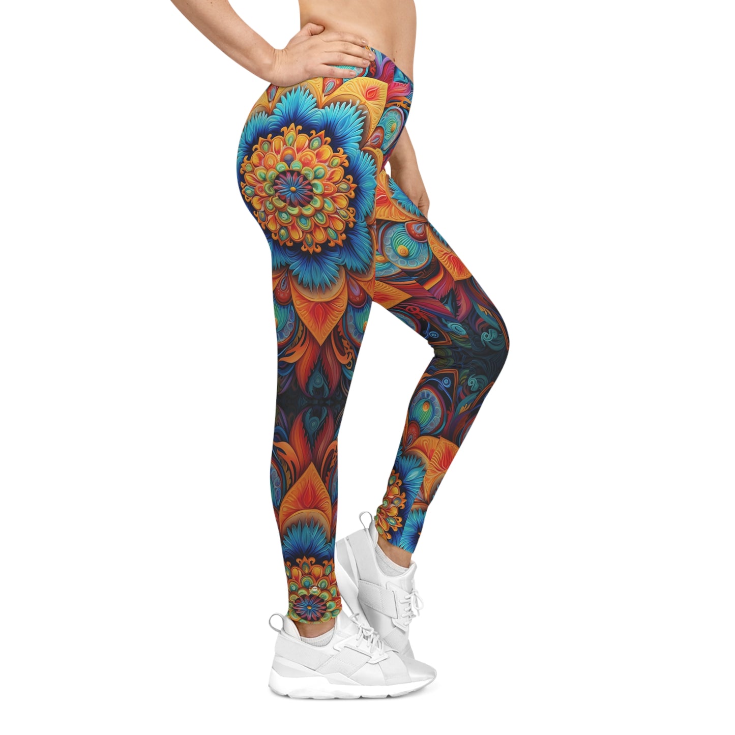 Floral Mandala - Artistic Leggings