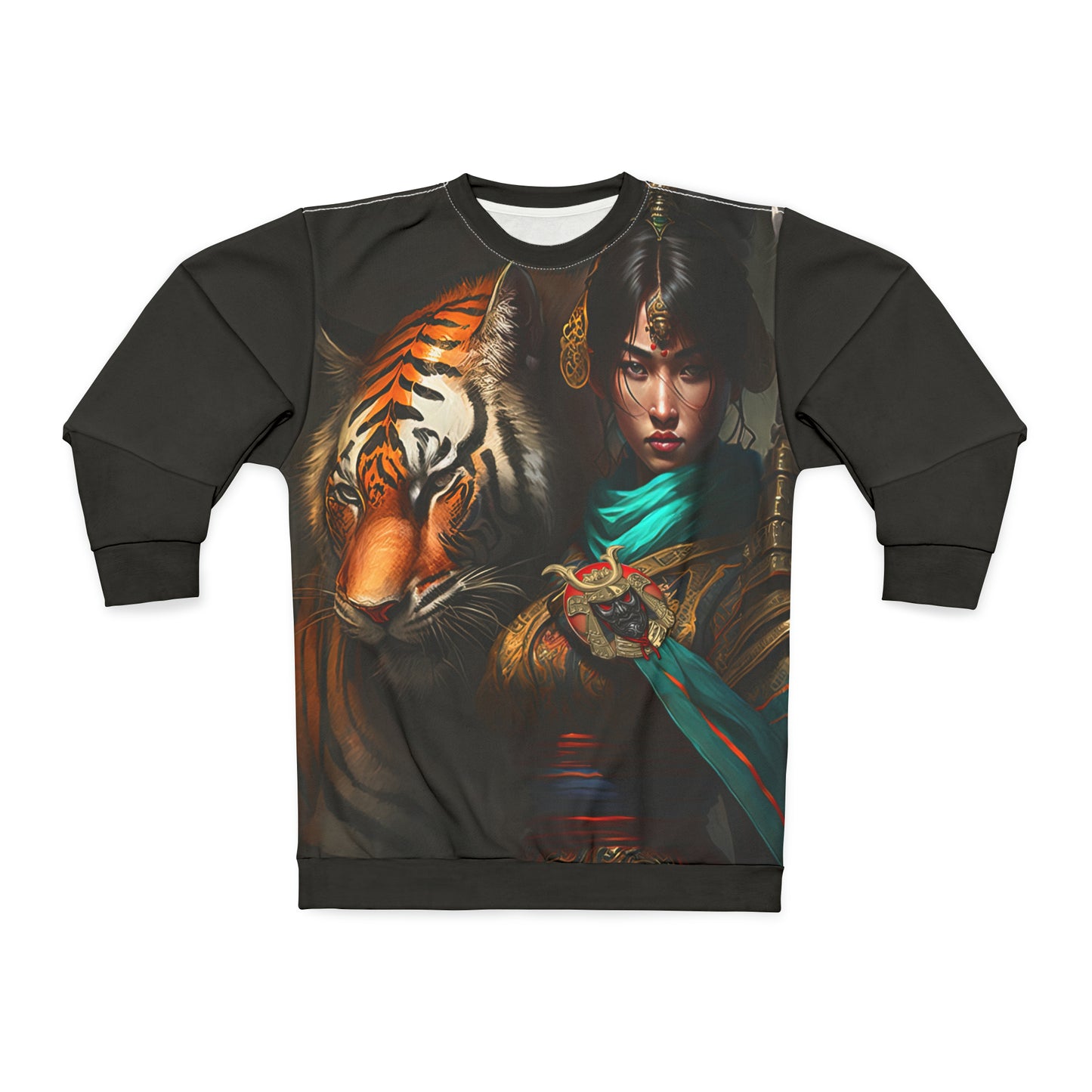 Bengal Tiger Goddess - Artistic Sweatshirt