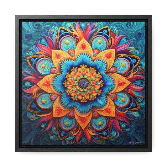 Floral Mandala on Canvas