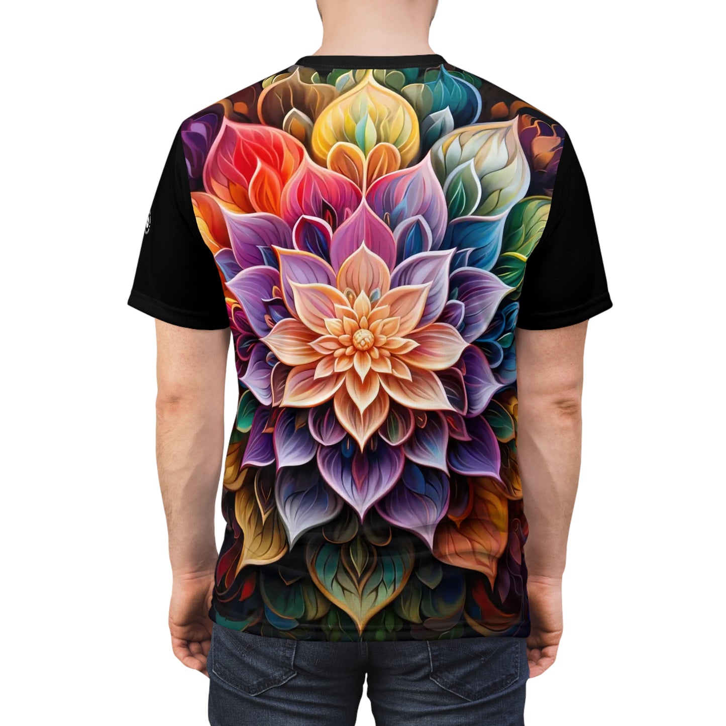 Lotus Mandala in Black - Fashion Tee