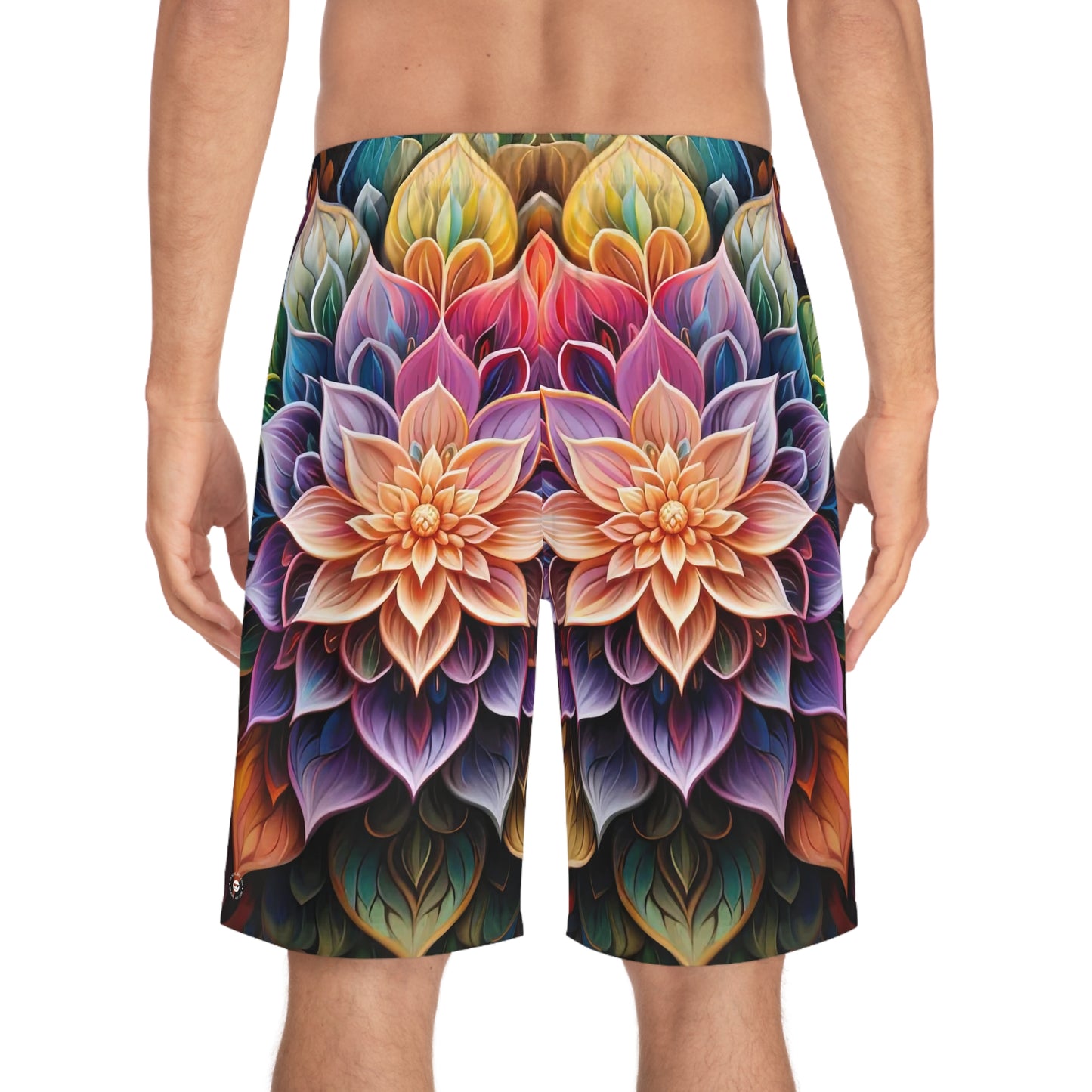 Lotus Mandala - Artistic Board Shorts