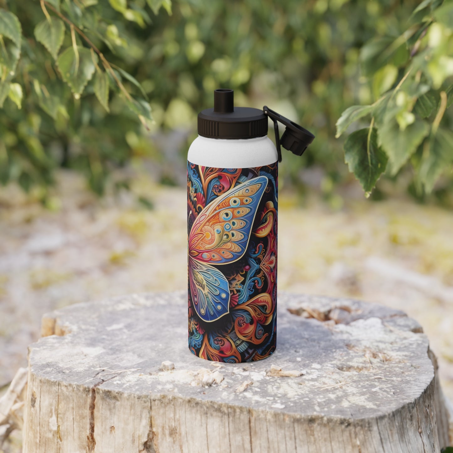 Butterfly Mandala - Water Bottle