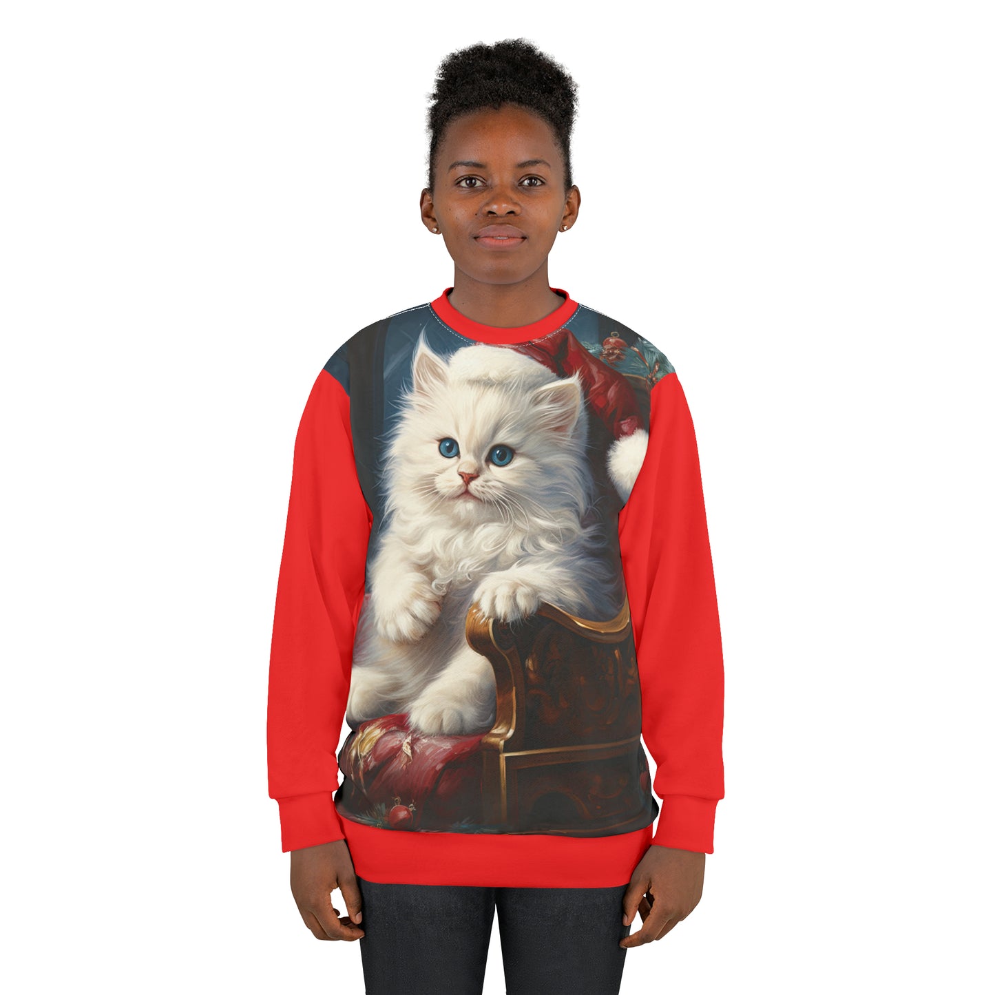 Christmas Kitty - Artistic Sweatshirt