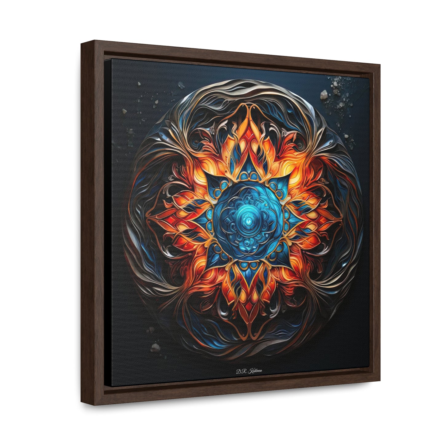 Fire and Ice on Canvas