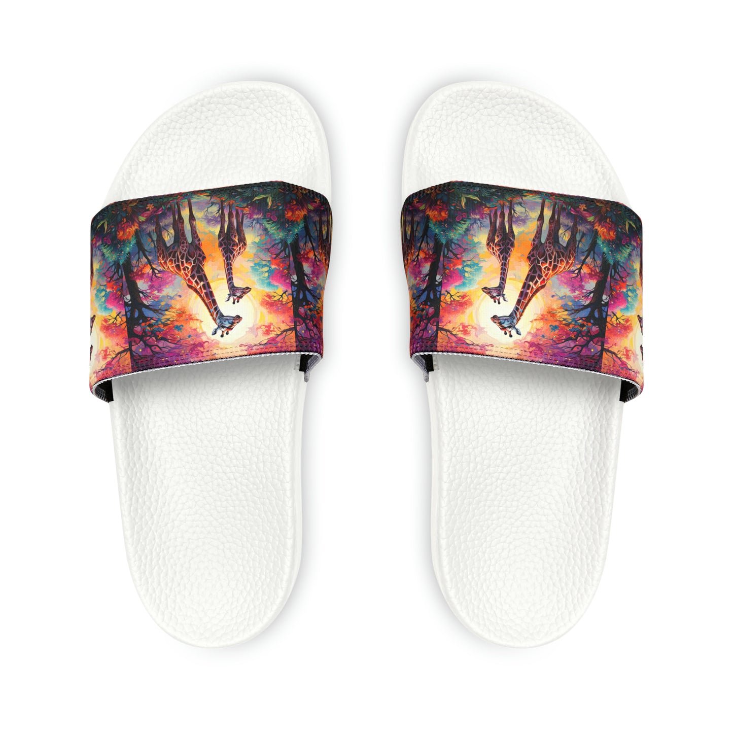 Giraffe Sunrise - Men's Slides