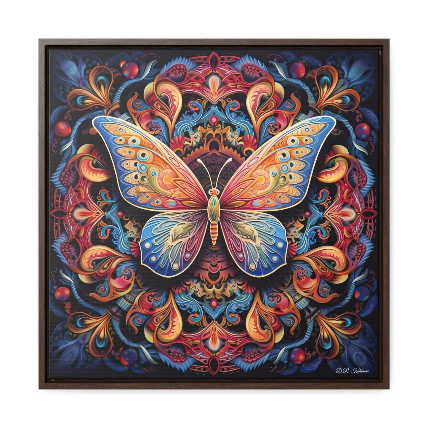 Butterfly Mandala on Canvas