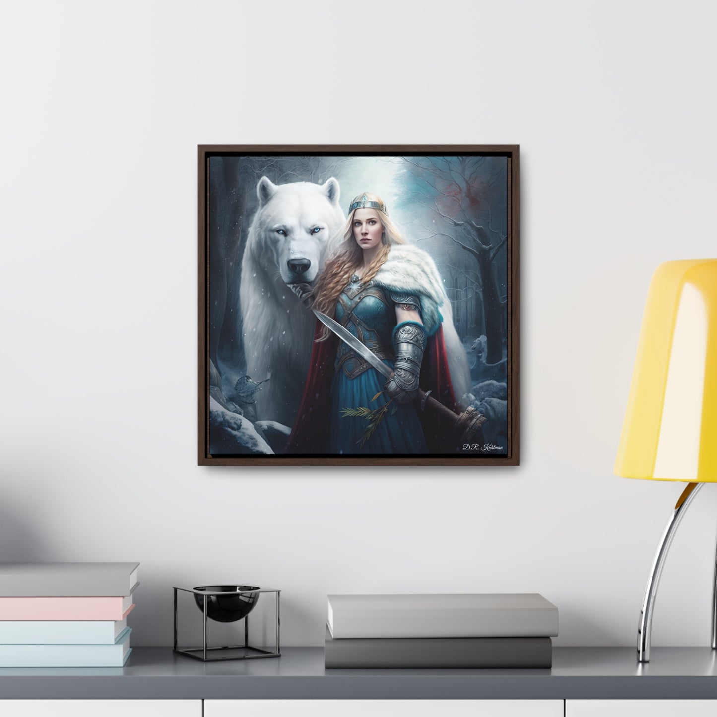 Polar Bear Baroness on Canvas