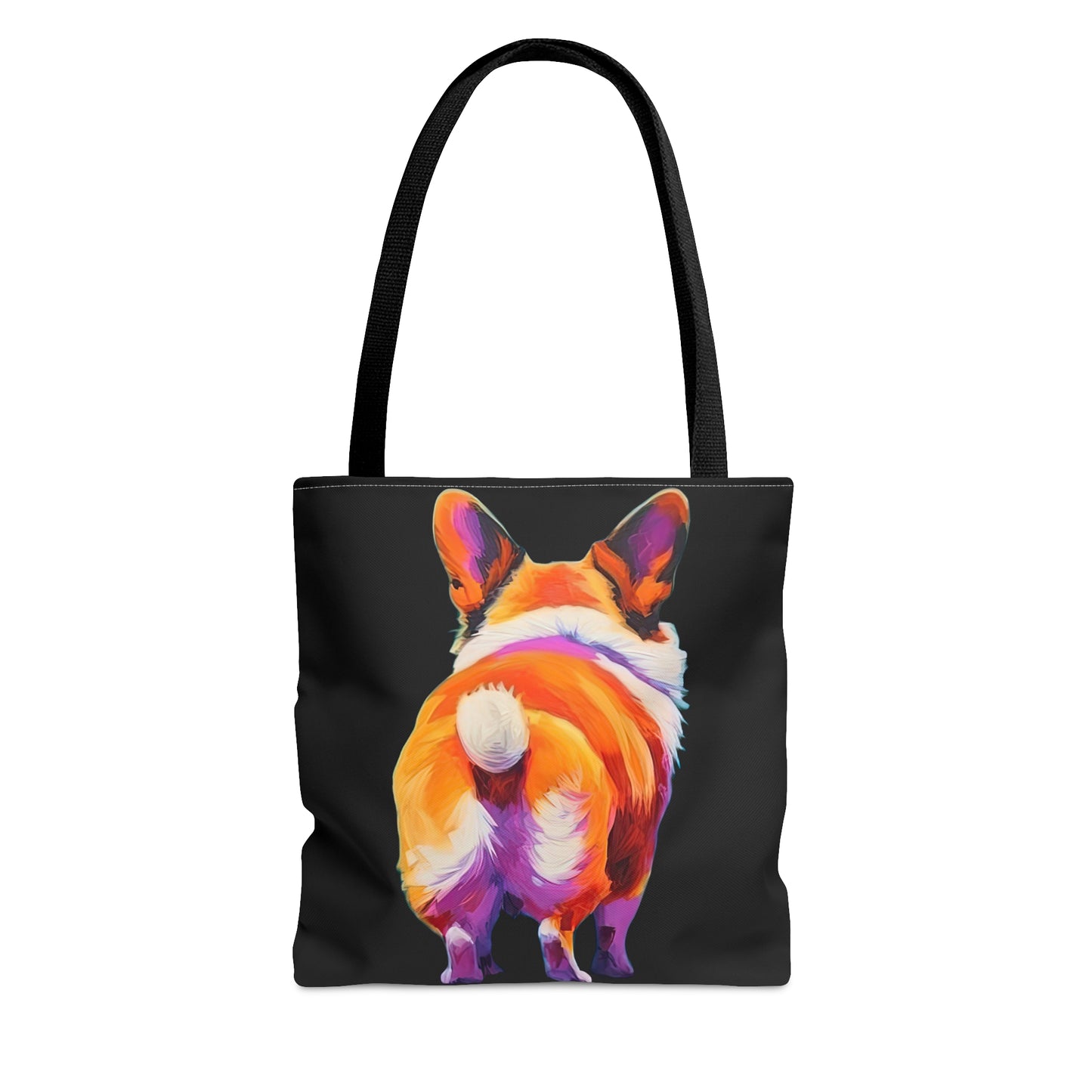 Corgi Butt in Black - Artistic Tote Bag