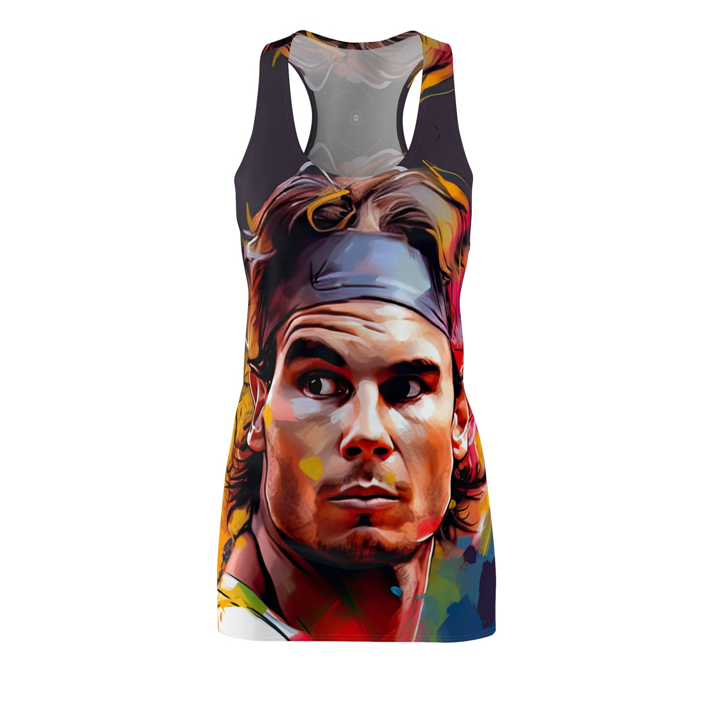 Raphael Nadal Portrait - Artistic Racerback Dress