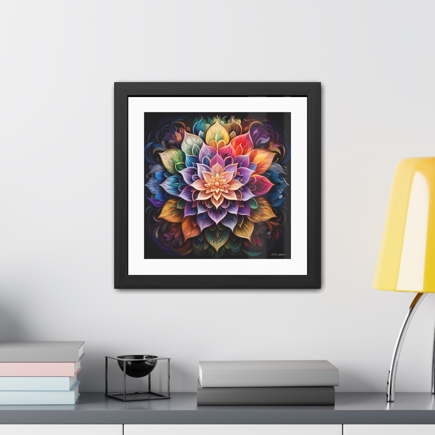 Lotus Mandala - Framed Fine Art Print