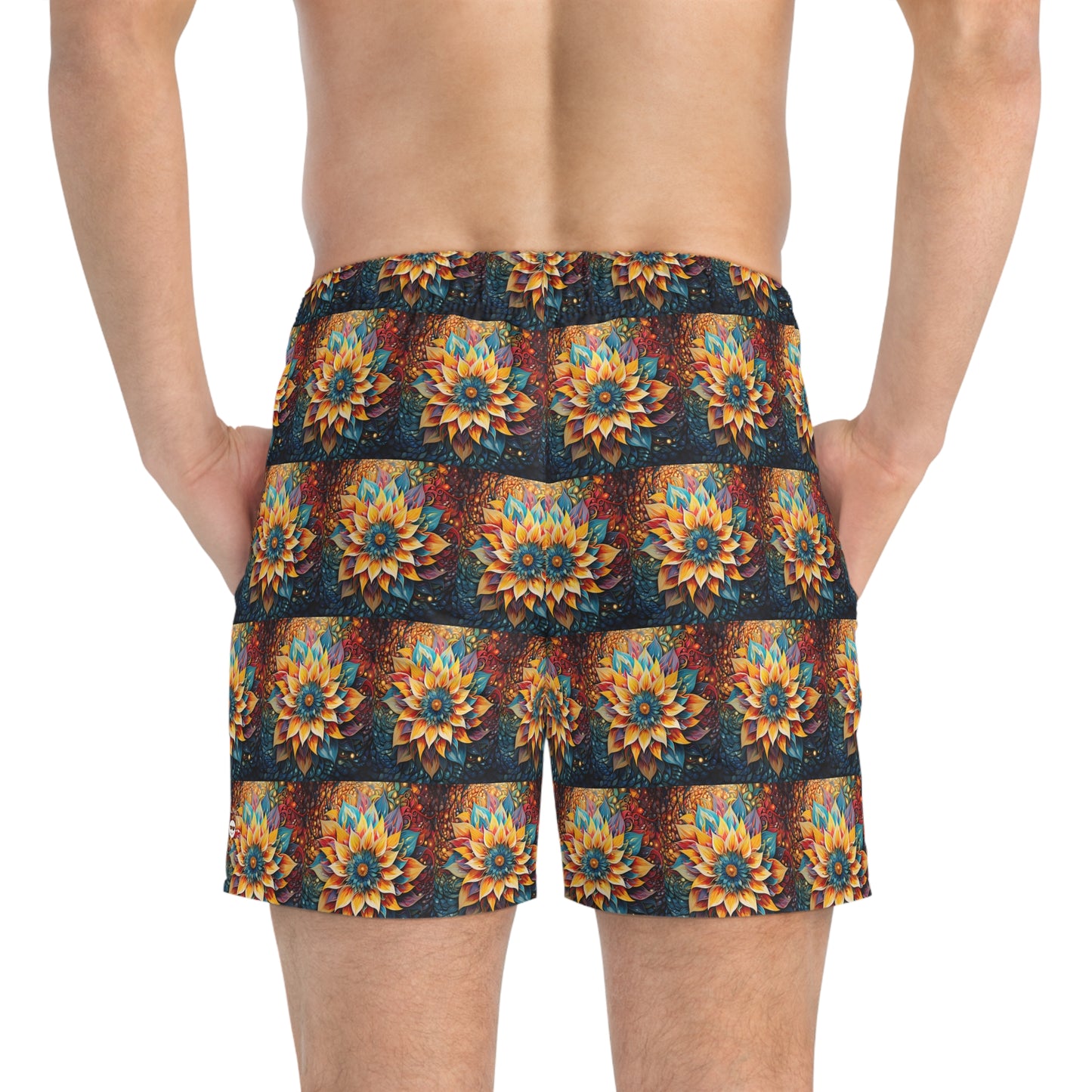 Pulsation Mosaic - Artsy Swim Trunks