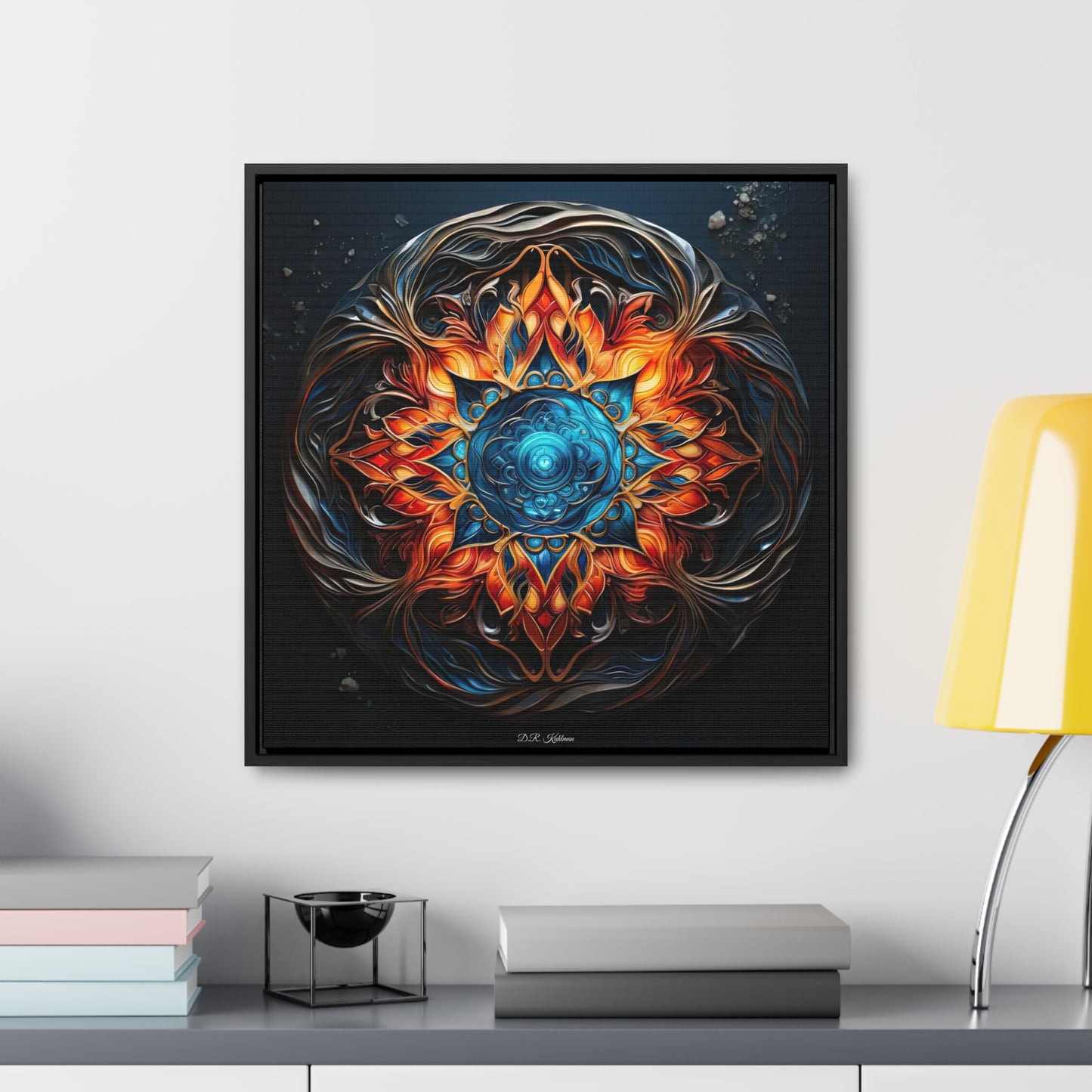 Fire and Ice on Canvas