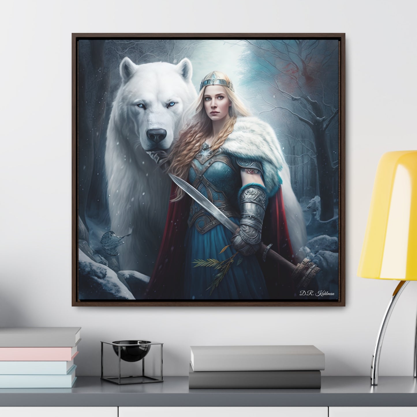 Polar Bear Baroness on Canvas