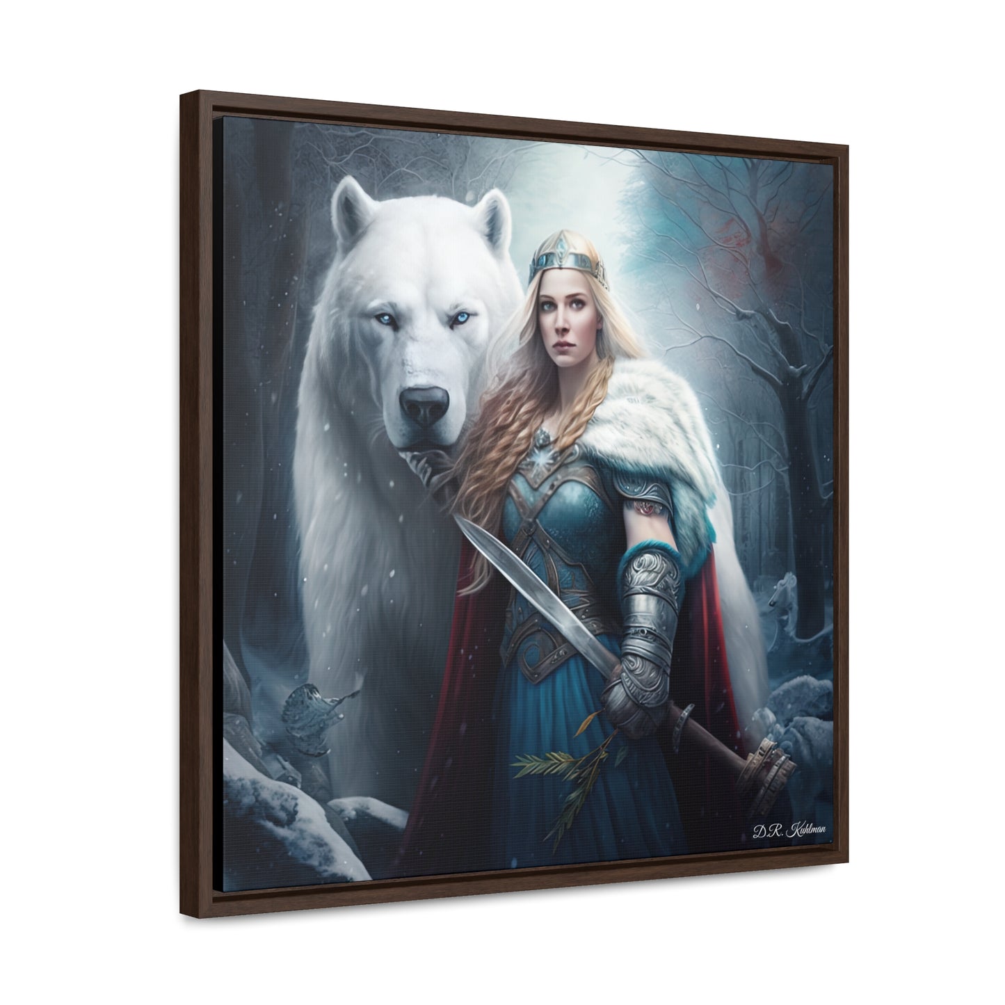 Polar Bear Baroness on Canvas