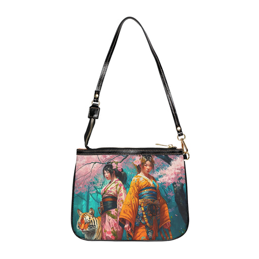 Cherry Blossom Tiger Geishas - Small Purse