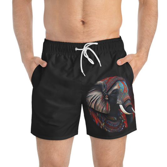 Elephant King - Artsy Swim Trunks