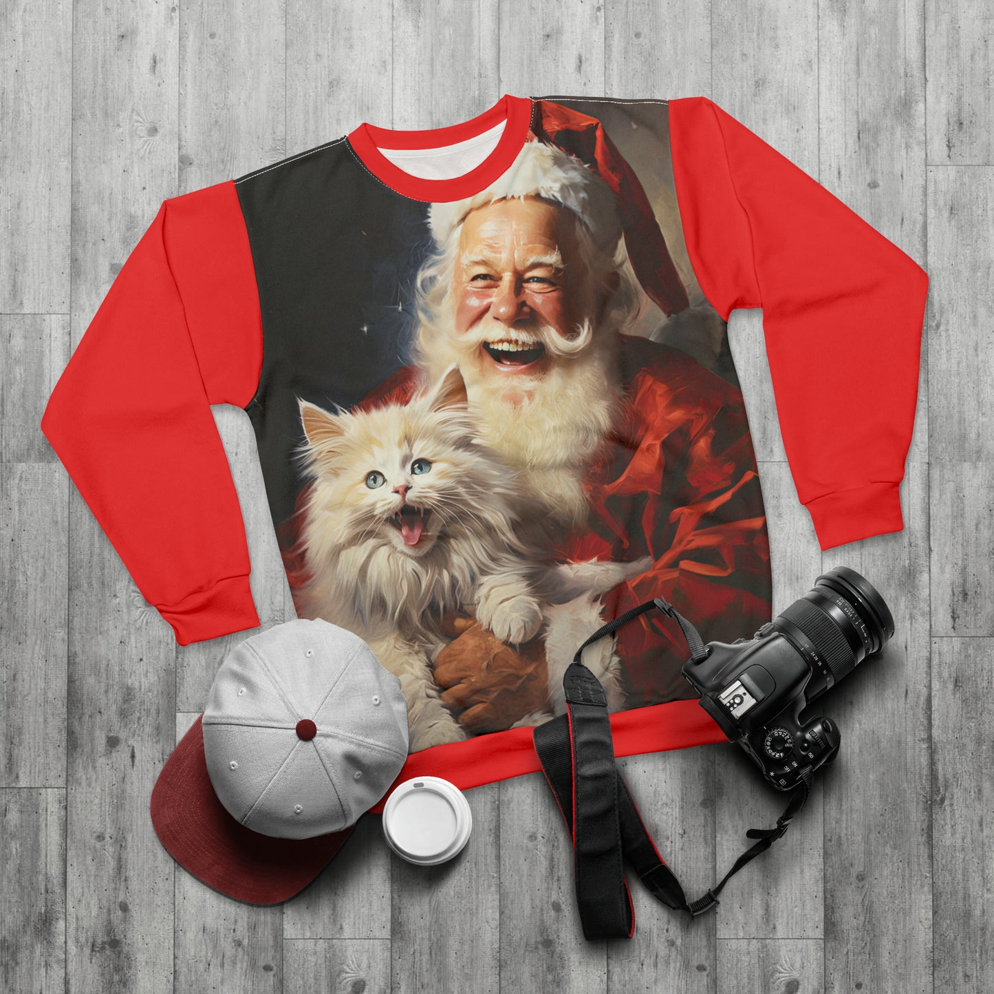 Santa Cat - Artistic Sweatshirt