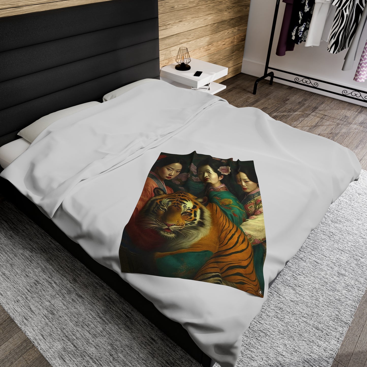 Tiger Girls - Artsy Throw Blanket