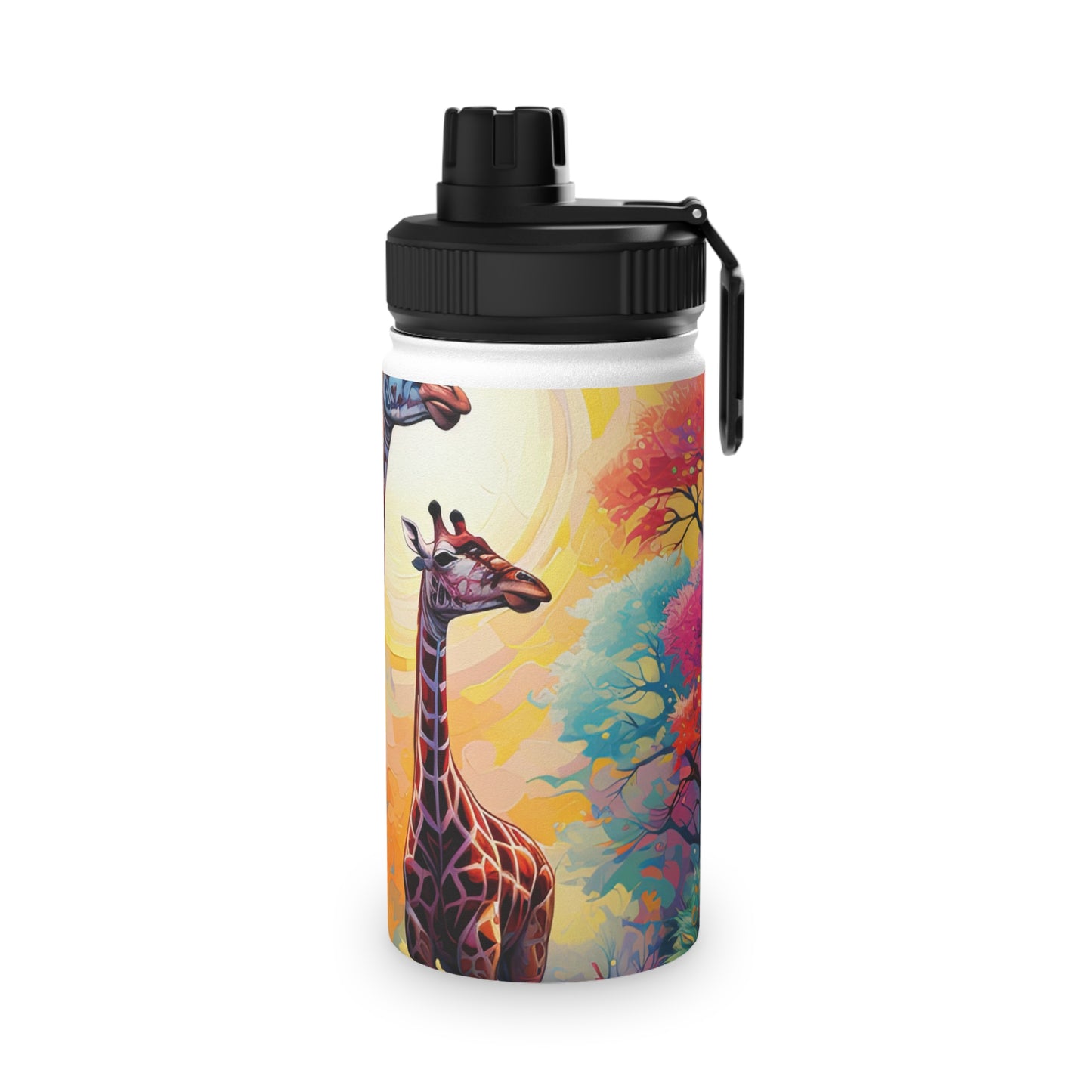 Giraffe Sunrise - Water Bottle