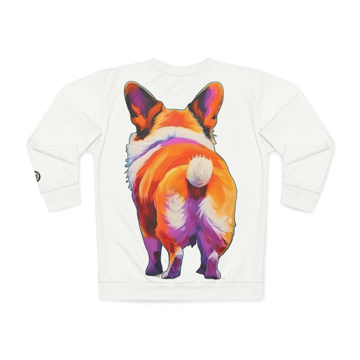 Corgi Butt in White - Artistic Sweatshirt