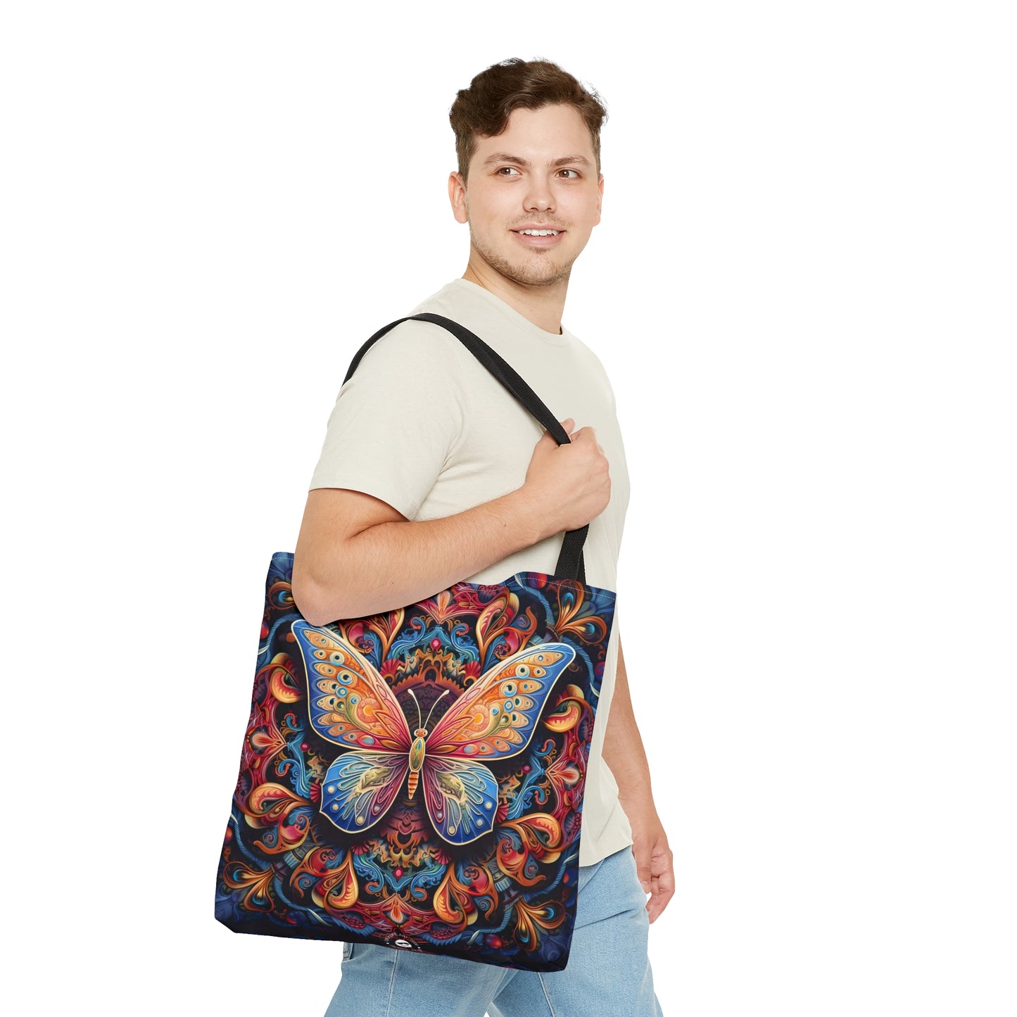 Butterfly Mandala - Artistic Tote Bag