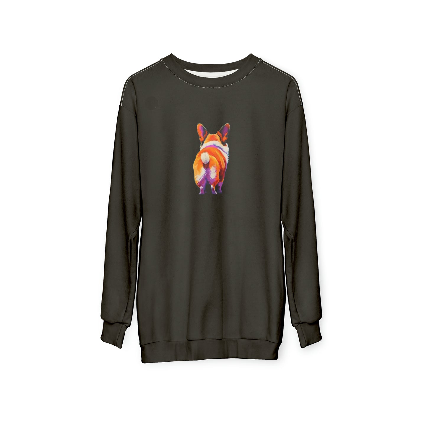 Corgi Butt in Black - Artistic Sweatshirt