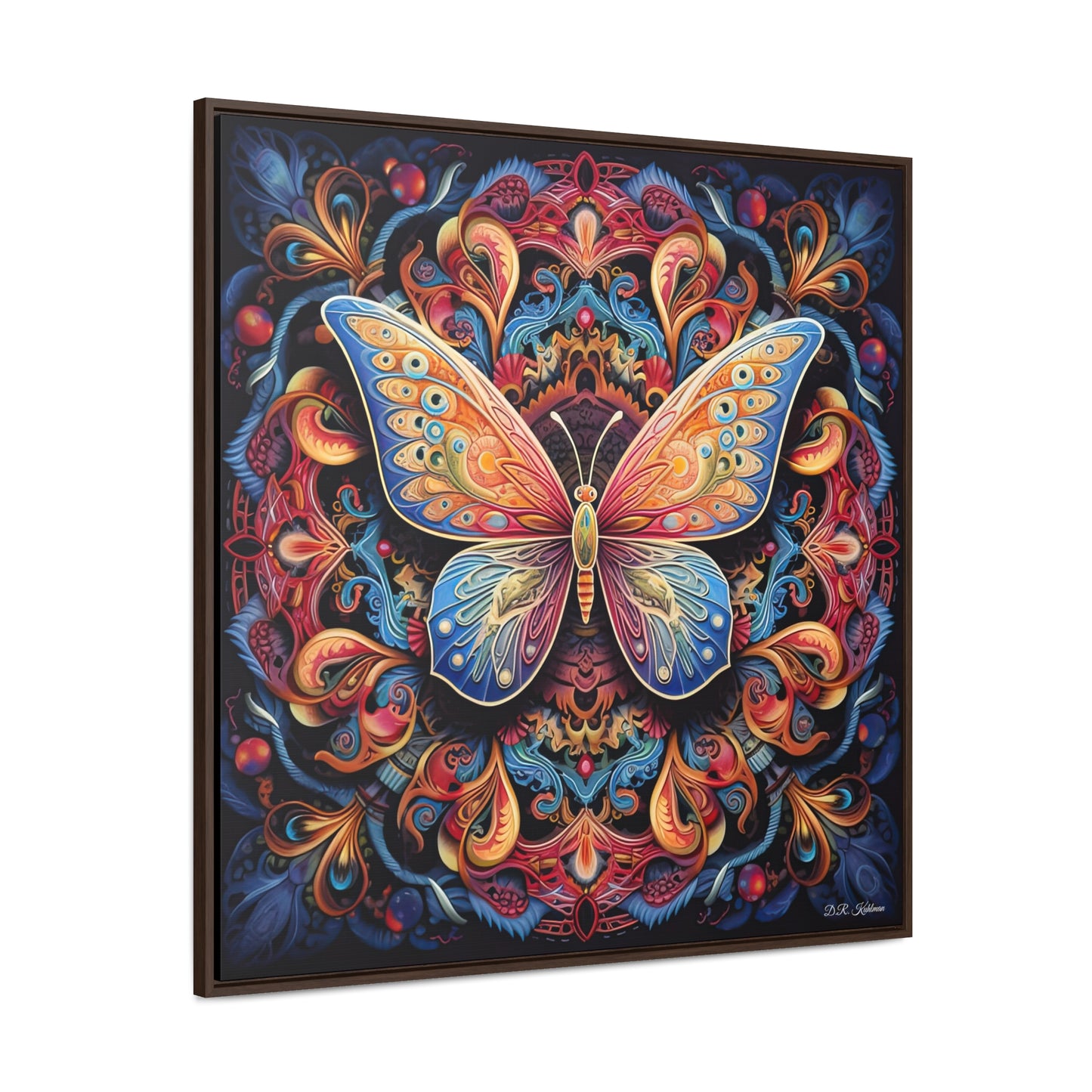 Butterfly Mandala on Canvas