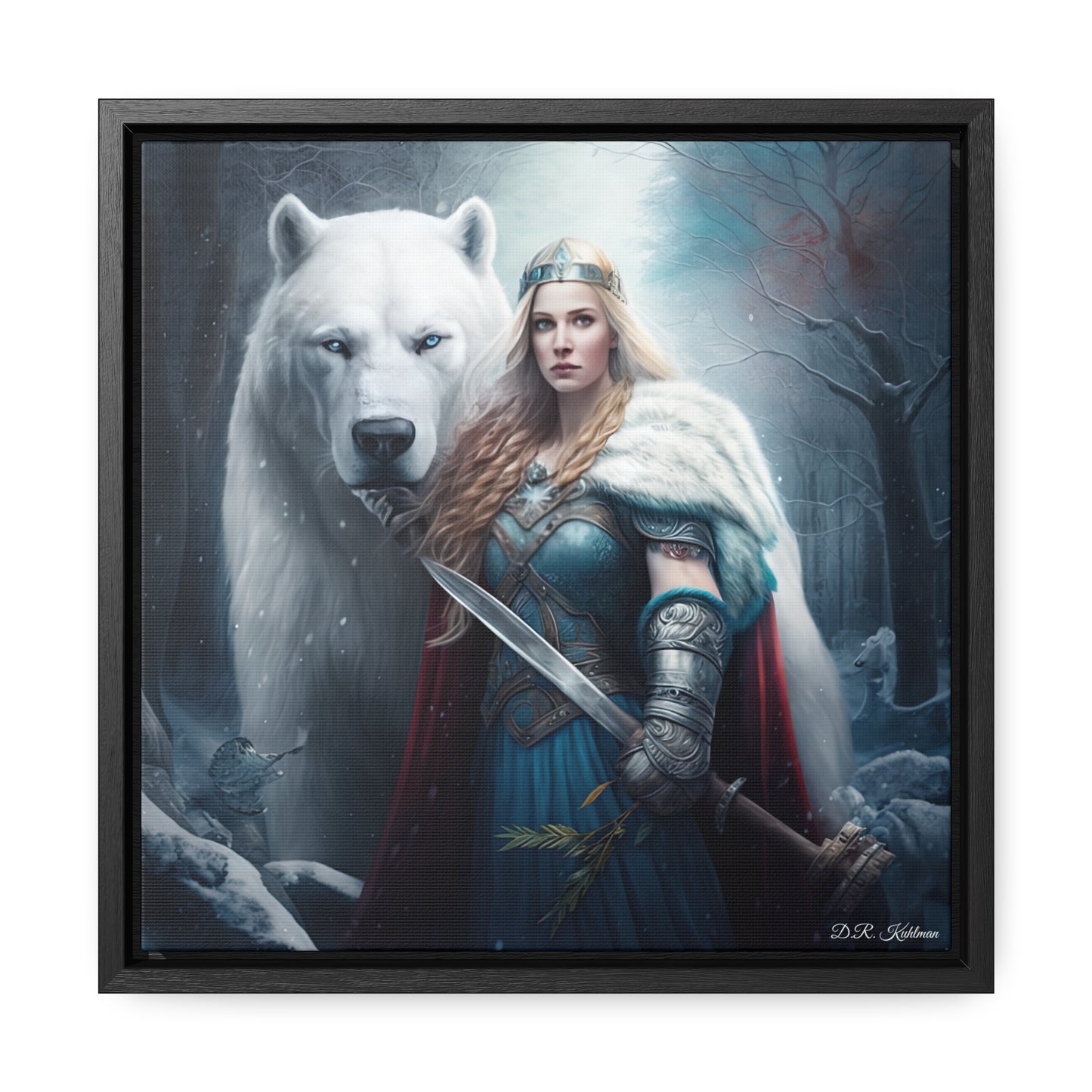 Polar Bear Baroness on Canvas