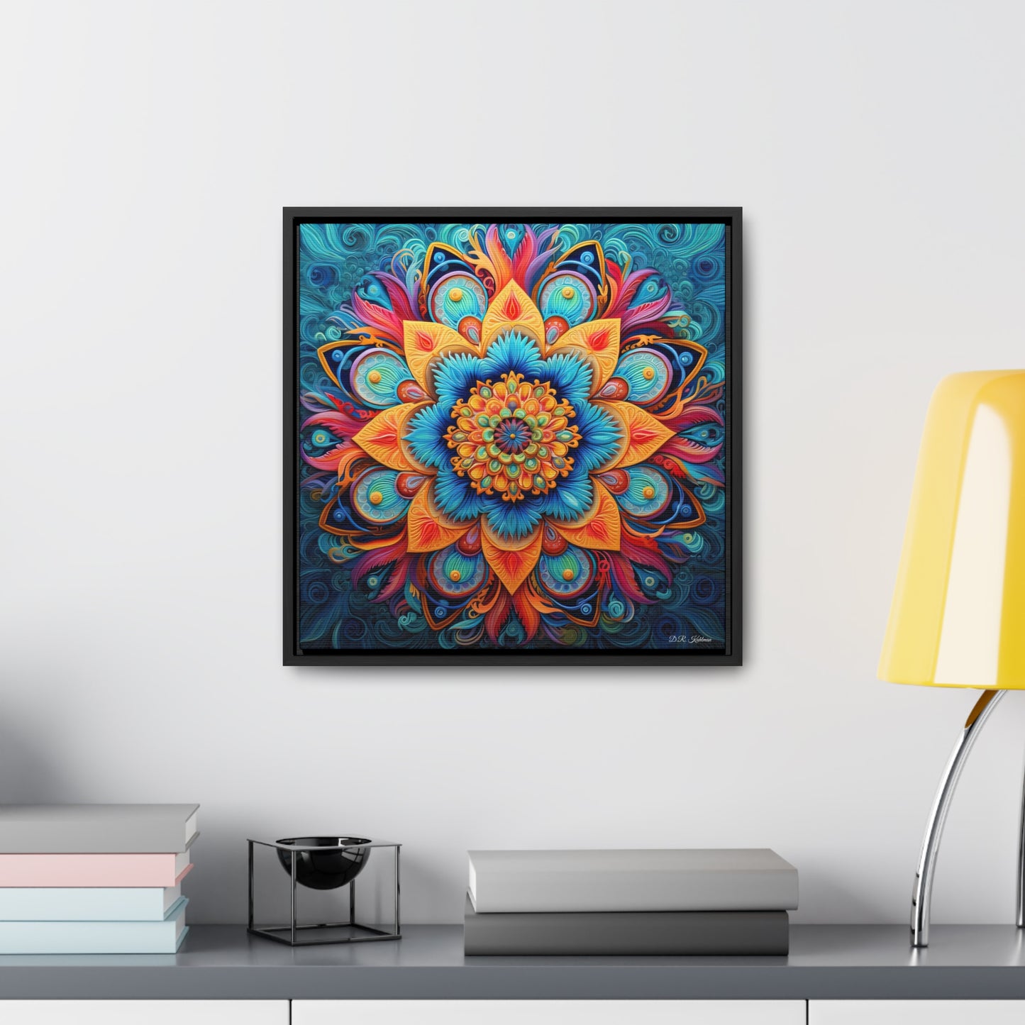 Floral Mandala on Canvas