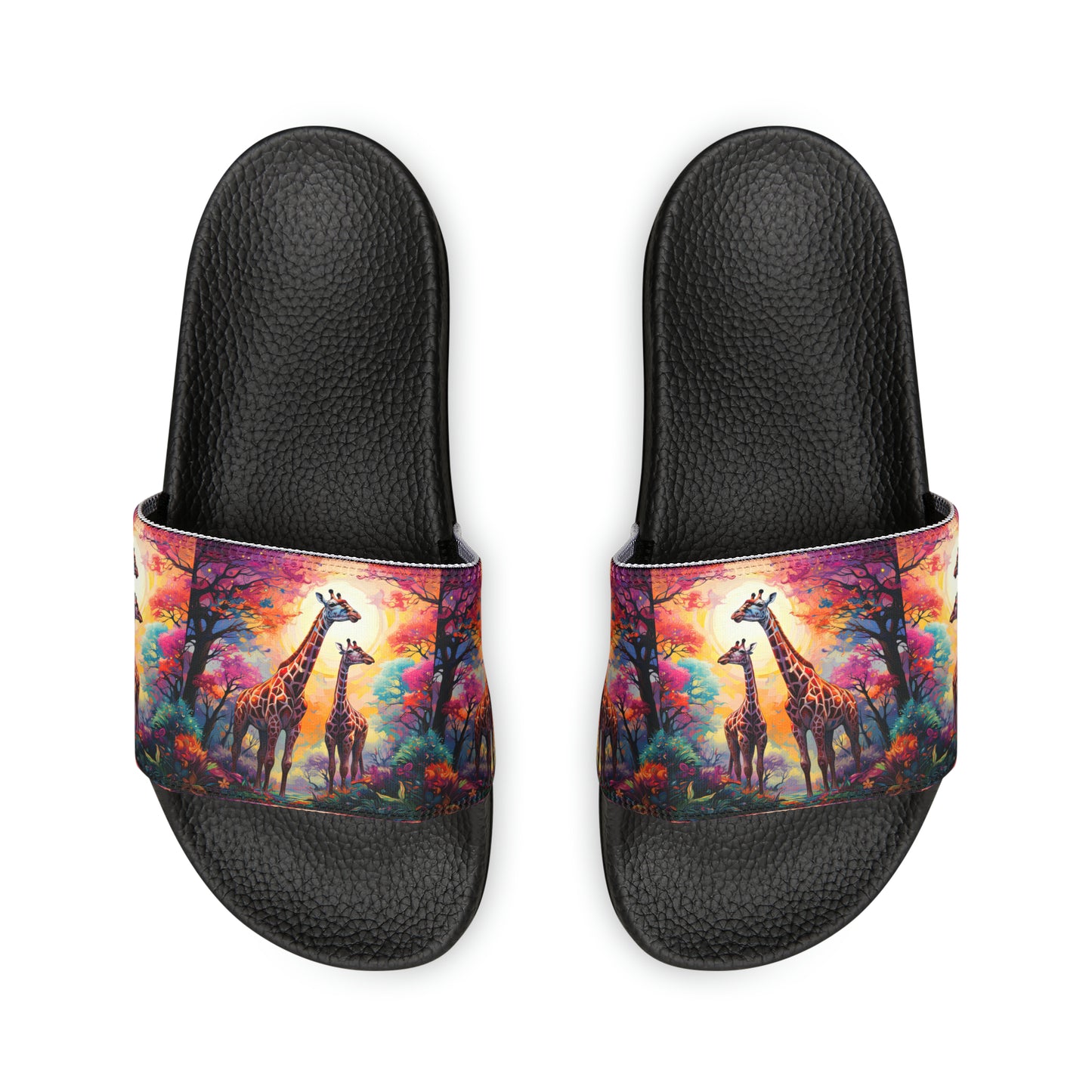 Giraffe Sunrise - Men's Slides