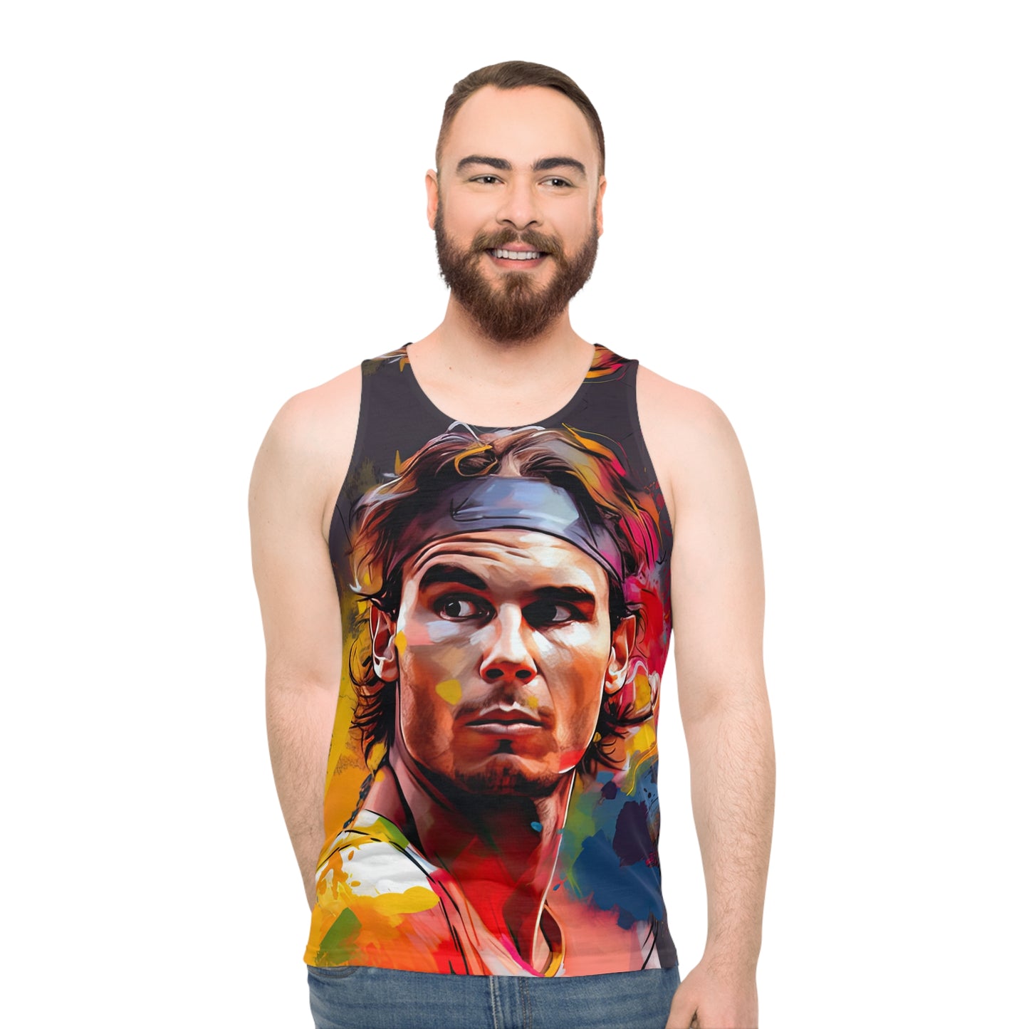 Raphael Nadal Portrait - Tank Top