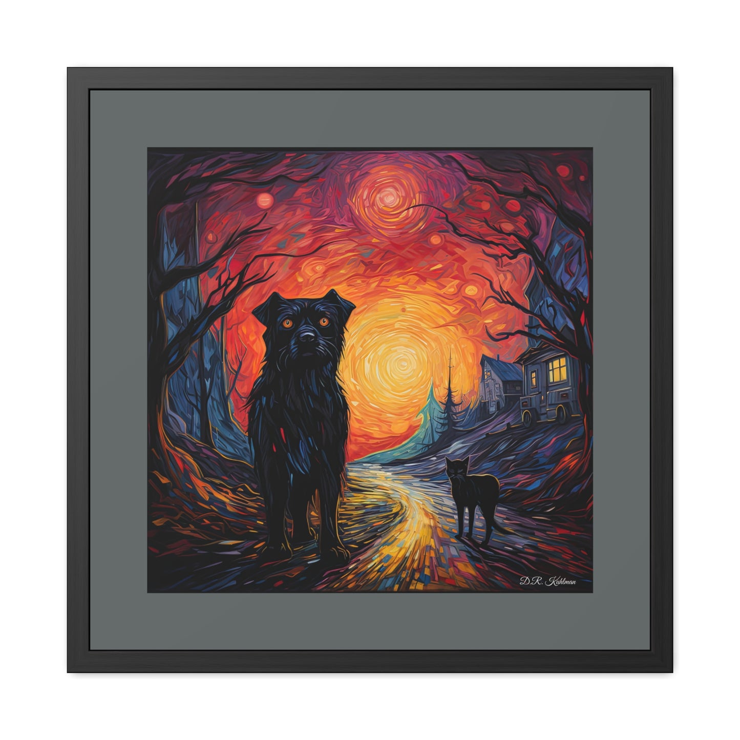 Scary Night - Framed Fine Art Print