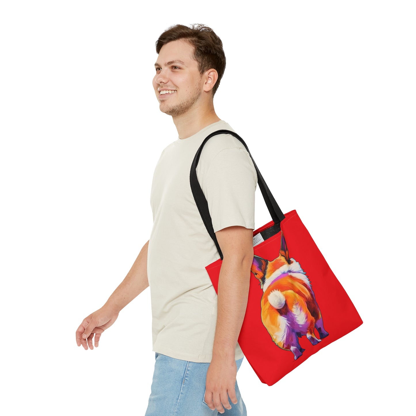 Corgi Butt in Red - Artistic Tote Bag