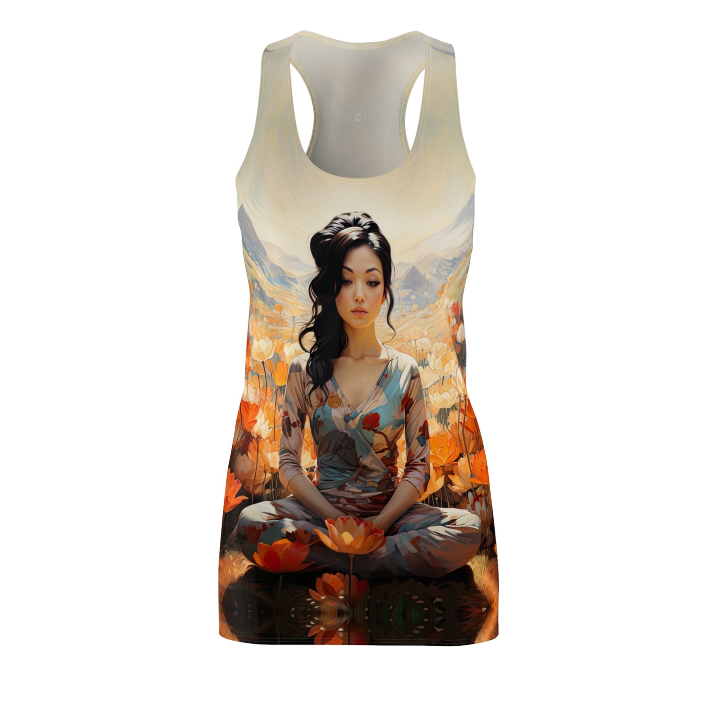 Enlotusment - Artistic Racerback Dress