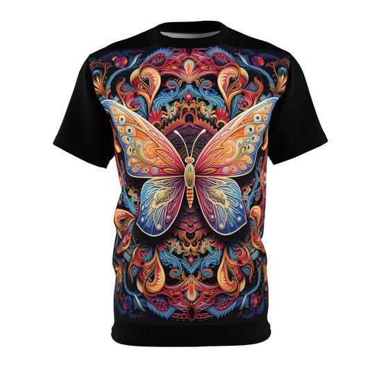 Butterfly Mandala in Black - Fashion Tee