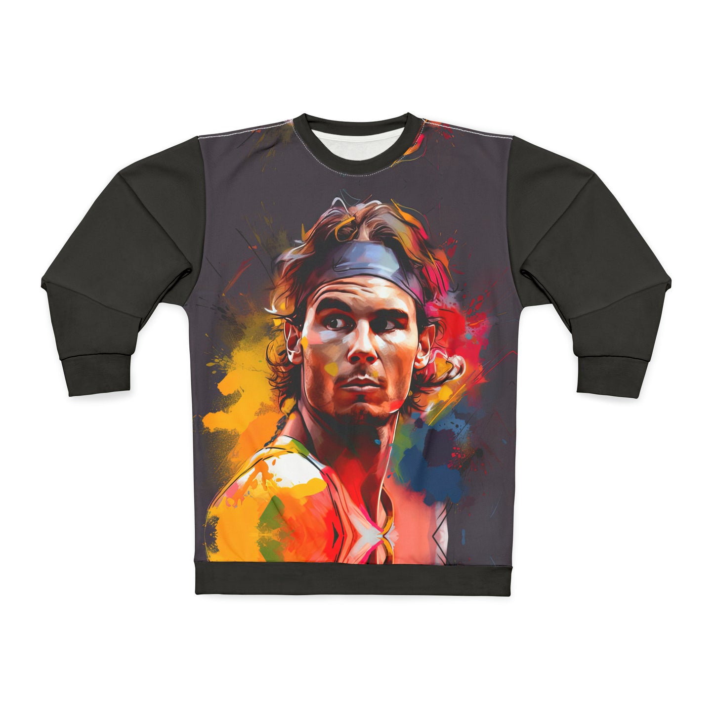 Raphael Nadal Portrait - Artistic Sweatshirt