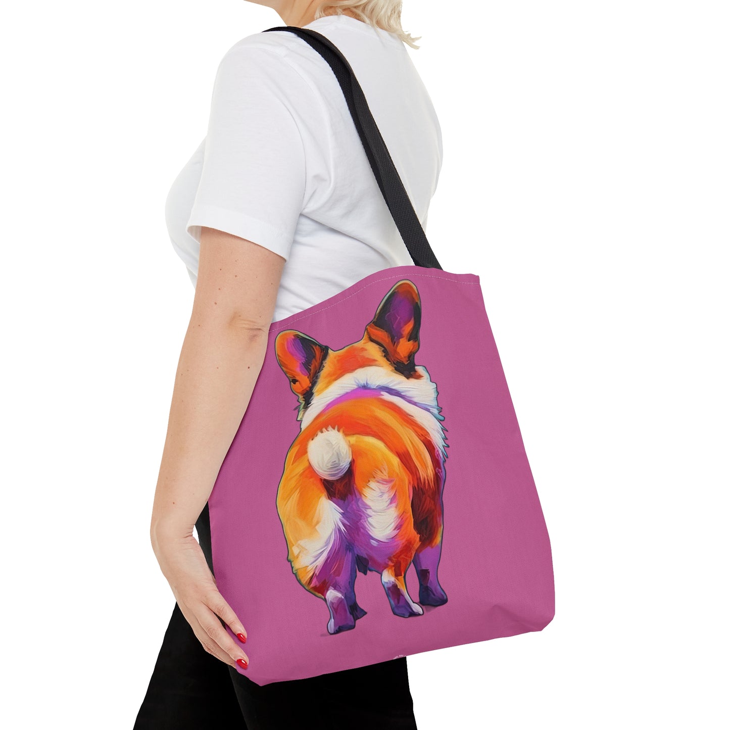 Corgi Butt in Pink - Artistic Tote Bag