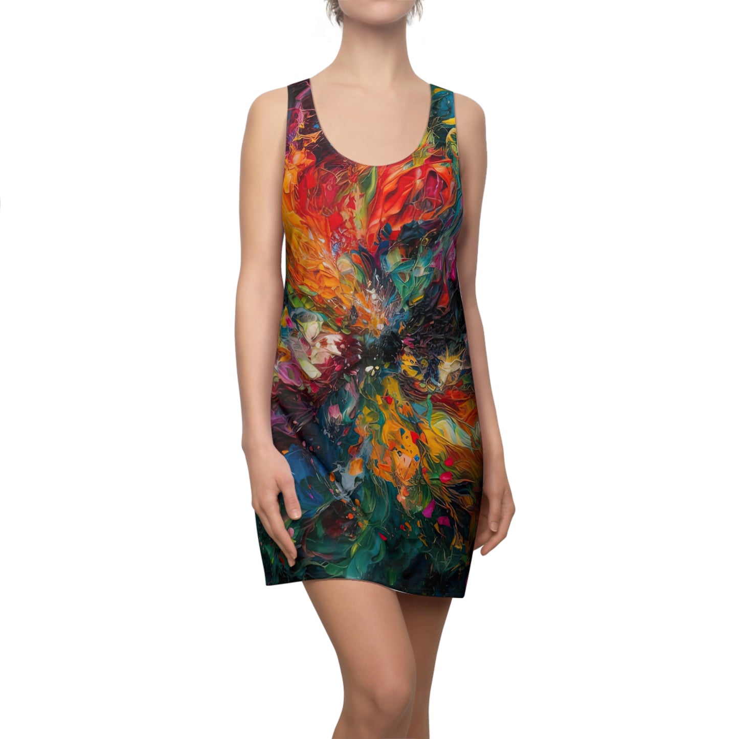 Colorized Dark Energy - Artistic Racerback Dress