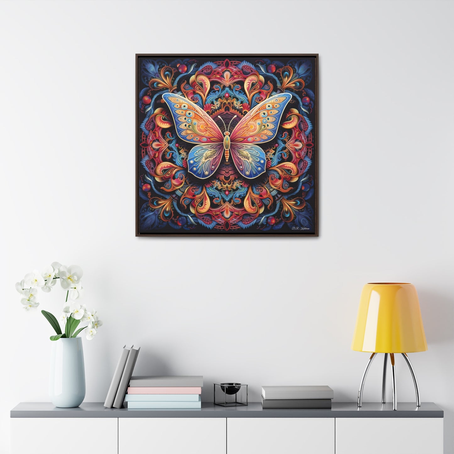 Butterfly Mandala on Canvas