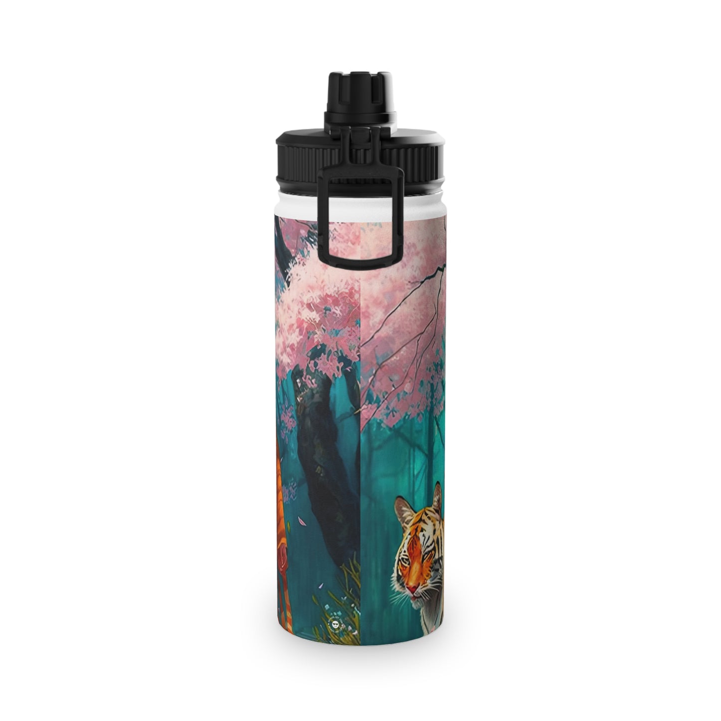 Cherry Blossom Tiger Geishas - Water Bottle