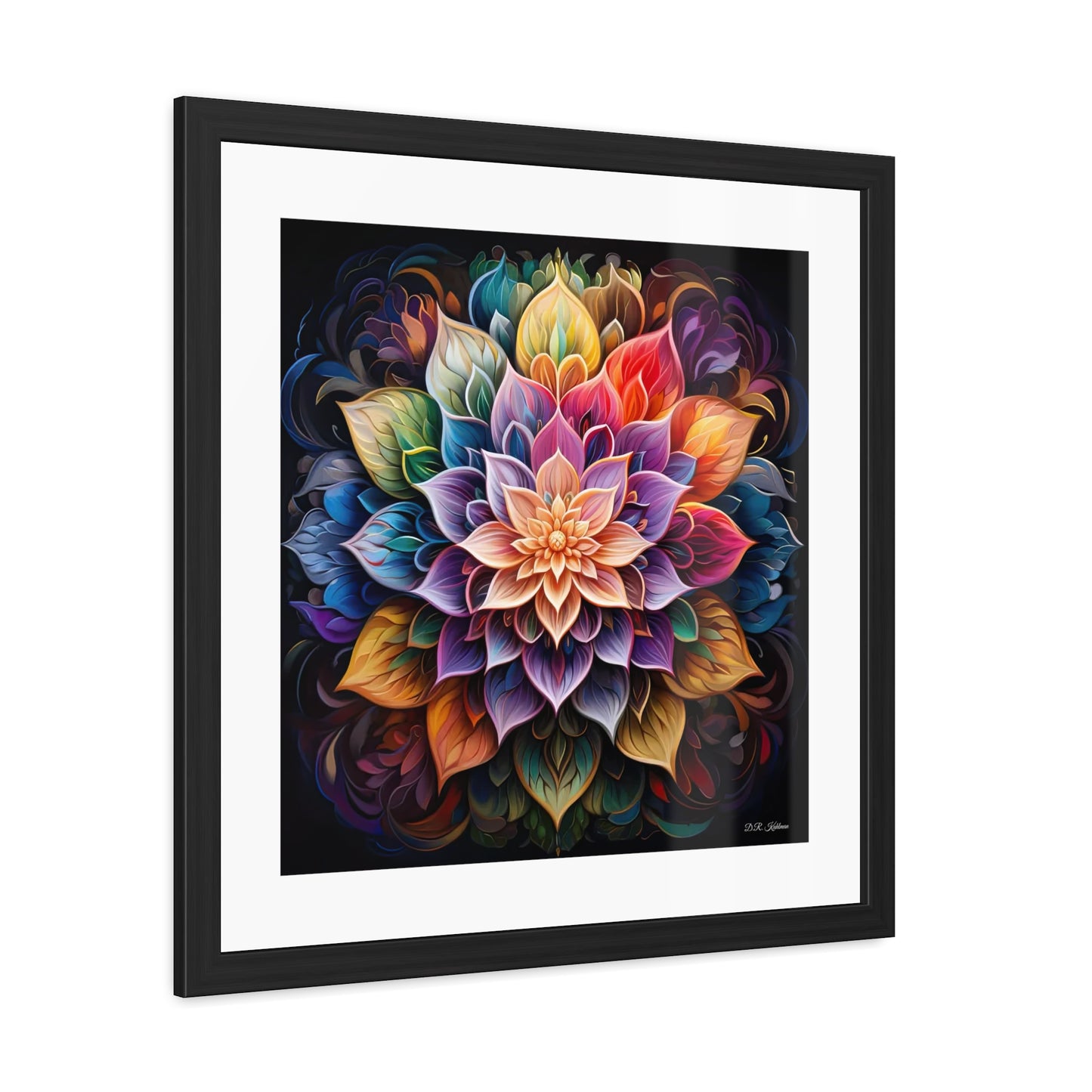 Lotus Mandala - Framed Fine Art Print